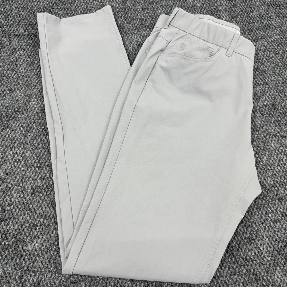Holderness & Bourne Parker Pants Men's 35x34 Gray Signature Fit Golf Chino